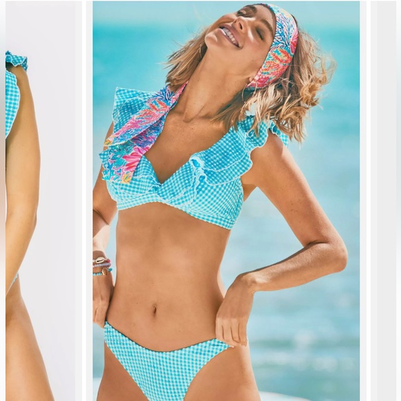 Lilly Pulitzer Aelin Bikini & Pico High-Cut Bikini Bottom, NWT - Picture 4 of 6